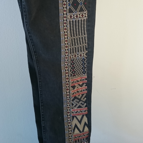 BDG Embroidered Boho High Rise Skinny Jeans 27 - Picture 2 of 4